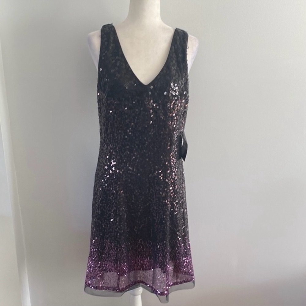 JS Boutique collection dress | 12 | black & purple